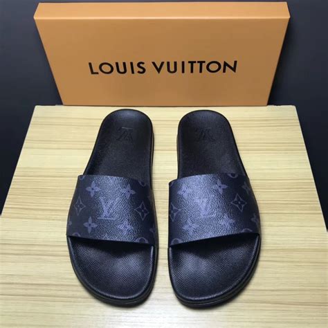 men's louis vuitton flip flops|Louis Vuitton slippers for men.